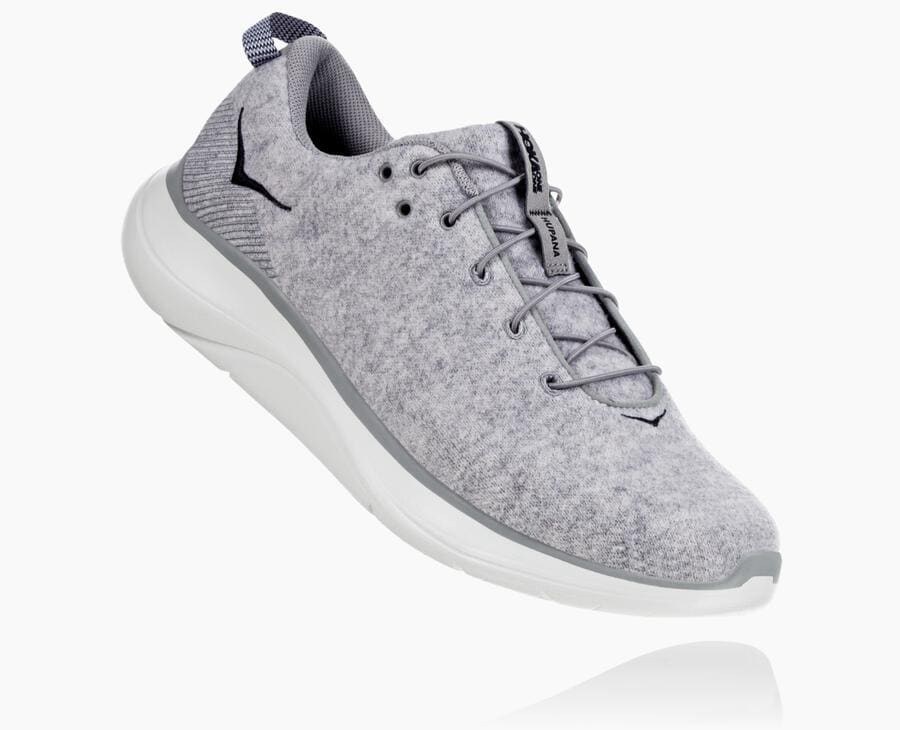 Tenis Hoka One One Masculino Cinzentas - Hupana Flow Wool - 346-HNBAYI